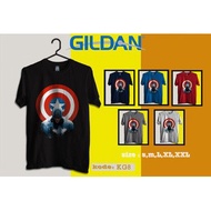 Captain America T-shirt - Captain America marvels film T-shirt - gildan T-shirt