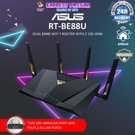 ASUS RT-BE88U 7,200 Mbps Dual Band Multi-Linked WiFi 7 Gaming Router with 2 10G WAN/LAN