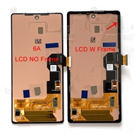 Original Display For Google Pixel 6A GX7AS LCD Display Screen Frame Touch Panel Digitizer For Google