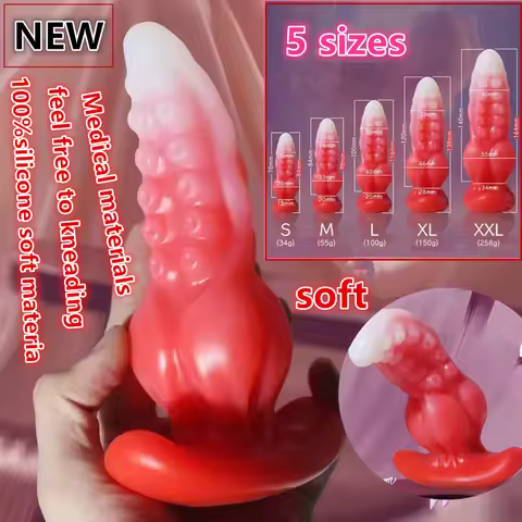New Tentacle Anal Plug Large Anal Dildo Suction Cup Big Butt Plugs Female Masturbator Anal Dilator M