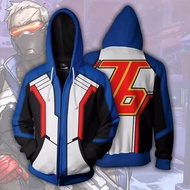 Anime Game Hoodie Sweatshirt 3D Printing Overwatches DVA DJ Cosplay Costume Women Men Couple Hooded 