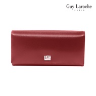 S Shop รวมกระเป๋าสตางค์ Guy Laroche กระเป๋าสตางค์ทรงยาว 3 พับ รุ่น AGP3545MRX - สีแดง ชายหญิงใช้ได้ใ