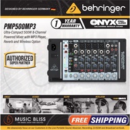 Behringer Europower PMP500MP3 8-channel 500W Powered Mixer (PMP-500MP3 / PMP 500MP3)