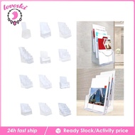 [Lovoski] Acrylic Brochure Holder Brochure Display Stand for Magazines Booklets School