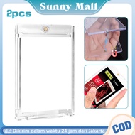 35PT Magnet Magnetic Card Holder Case 2pcs Tcg Sport Kpop Photocard Pokemon Mtg Acrylic Card Slab