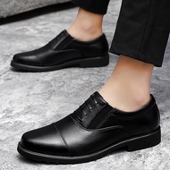 Formal Shoes รองเท้าหนังผู้ชาย สีดำ ลมอังกฤษ รองเท้าหนังแหลม หนังแท้ รองเท้าธุรกิจ รองเท้าลำลอง สารพัดประโยชน์ กระแส