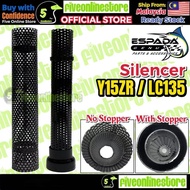 ESPADA Silencer Exhaust Racing LC135 135LC Y15 Y15ZR E4 E5 E6 E7 Ysuku Silencer With Stopper Ekzos