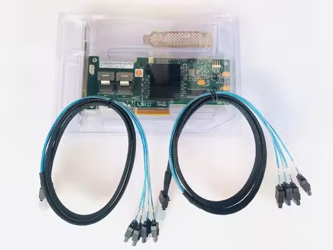 LSI 9240-8i SAS 6Gbps HBA FW:P20 9211-8i IT Mode ZFS FreeNAS unRAID 2* SFF SATA