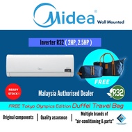 MIDEA WALL MOUNTED R32 【INVERTER】 AIR CONDITIONER  【2.0HP &amp; 2.5HP】(COOLING/ AIR COND/ WITHOUT INSTALLATION)