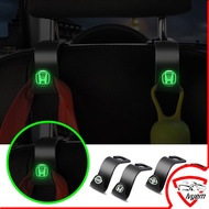 Toyota 4pcs Car Luminous Headrest Hook Back Seat Holder Hanger Hooks Automobile Interior Accessories
