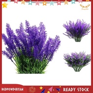 [Stock] 10 Bundles Artificial Flowers-Lavender Flowers, Outdoor UV Resistant Fake Flowers, No Fade Faux Plastic Flowers