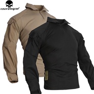 EmersonGear Tactical G3 Style Solid Color Battle Set Long Sleeve T-shirt+Pants (Kneepads)