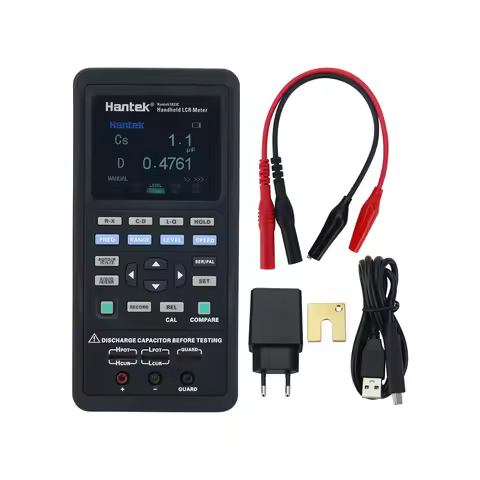 Hantek 1833C Portable Handheld LCR Meter W/ 2.8-inch TFT LCD H-D Display for Inductance Capacitance 