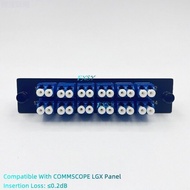 ,,,,,,, Lgx Optical Fiber Panel 12 LC Dual Industrial Adapter OS2 Compatible COMMSCOPE EK5809-001