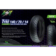 TAYAR ESR 14 INCI NVX155 110/80-14 140/70-14 High Efficiency Hot Melt TL Automotive Motorcycle Tires