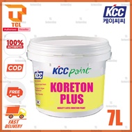 7Litre KCC Koreton Plus 9145 Brilliant White 7L (Interior Wall & Ceiling Emulsion Paint) Cat Dinding