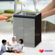 KITCHEN SINK CABINET / WOOD KITCHEN CABINET / KITCHEN STORAGE WITH MELLAMINE TOP / TOP DISH WASHER L