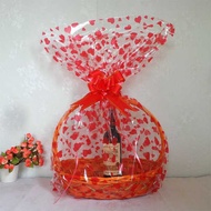 wrapping paper gift box Flower plot day fruit basket gift plush doll bag waterproof and dustproof pl