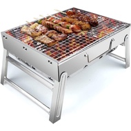Portable Folding Charcoal BBQ Grill Table Barbecue Smoker Grill for Outdoor Picnic Garden Terrace Camping Trip Rust Free