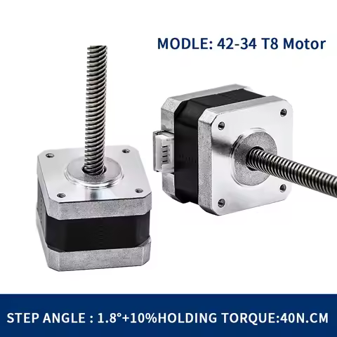 Nema 17 3D Printer Stepper Motor 42-34 T8*8 Z Axis Two Phase Stepper Motor Screw 40N.CM Torque for C