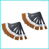 Nan 1 7PCS Flat Paint Brushes Trim Paintbrush Stain Cleaner Brush for Applying Gesso Acrylic Paint O