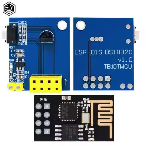 ESP8266 ESP-01 ESP-01S DS18B20 Temperature Humidity Sensor Module esp8266 Wifi NodeMCU Smart Home DI