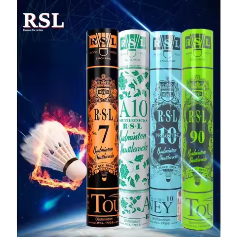 Original RSL Shuttlecock Badminton Balls 12pcs/tube Duck Feather Goose Feather