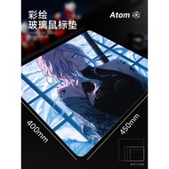 Glass Mat Mouse Mat Desk Mat ATOM Photovoltaic Glass Mouse Mat Tempered Upgrade Smooth FPS Gaming Ga