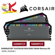 CORSAIR DOMINATOR PLATINUM RGB 32GB (2x16GB) DDR5 5200MT/S / 5600MT/S RAM FOR AMD EXPO MEMORY KIT