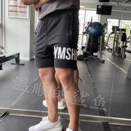 Ready Stock Gymshark Sports Casual Men Letter Printed Cotton Shorts