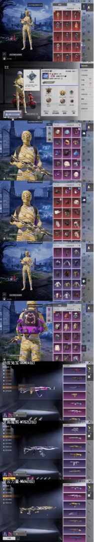 編號033 PUBG帳號 黃色木乃伊 四級AK
