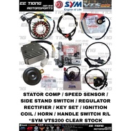CLEAR STOCK RM15 - RM105 ORI STATOR/SPEED SENSOR/STAND SWITCH/RECTIFIER/KEY SET/IGNITION/HORN/HANDLE