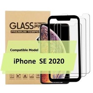 AOE - (3片裝) Apple iPhone SE 2020 4.7 吋 Glass Pro+ 鋼化玻璃手機屏幕 保護貼 + 貼膜器 (加強優惠!) -手機貼 保護貼