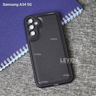 Samsung A24 4G Samsung A34 5G Samsung A54 5G Case Leather Pro Camera Black Samsung A34 5G Samsung A5
