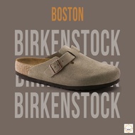 Birkenstock Boston Taupe Sandal Brown Husk Sole Vintage Classic Style