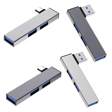 3 In 1 USB HUB OTG USB 3.0 / Type-C To 3 Port USB Type-C Splitter Hub Speed 5.0Gbps 3 Port Type C HU