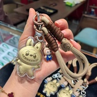 专享大爆款！足金999拉布布黄金20mg手机车包钥匙扣labubu饰品挂件Big explosions Gold 999 Rabb Gold 2DJ