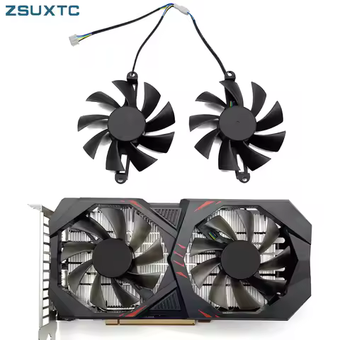 2Pcs/Set 85MM GPU Cooler,For PARA ALSEYE RX580 rx 580 8gb,Colorful P106 GTX1060 950 960 VGA Graphics