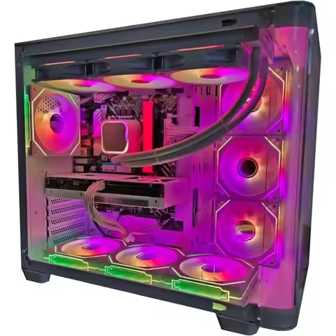 core I9 cpu gaming pc gamer E5 2650 CPU RTX3050 , B760 DS3H, 16GB RAM , 256G 512G SSD, 5 Fans RGB Ca