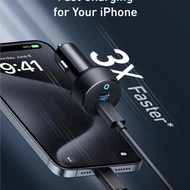 Anker PowerDrive III Duo USB-C Car Charger fast charging 40w 2-port each 20W power IQ 3.0 Type C - A