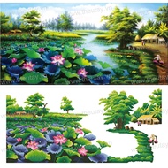 ABC 3D Diamond Painting Dam Sen, KT Trung LV024 (CUSTOMER SELF-ATTACHED) Size: 150x75 cm