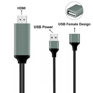 สาย HDMIUSB C ถึง HDMI 1080P โทรศัพท์สากลไปยังทีวีอะแดปเตอร์มิเรอร์ HDMI เข้ากันได้กับสมาร์ทโฟน /แท็บเล็ต