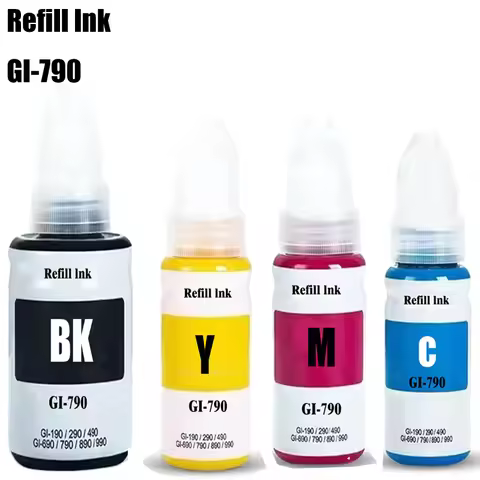 GI490 GI790 GI890 Refill Dye Ink For Canon GI-490 GI-790 GI-890 For Pixma G1000 G1100 G1400 G2000 G2