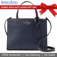 Kate Spade Handbag In Gift Box Crossbody Bag Thompson Street Sam Blazer Blue Navy # PXRU8748