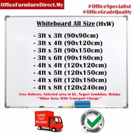 White board [Non-Magnetic]  Size 3x4 4x4 4x5 4x6 4x8 WhiteBoard -Ofd26