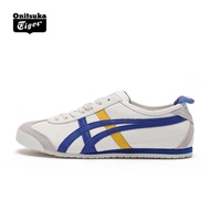 event discounts Onitsuka tiger Authentic Same day delivery Men's and Women's Shoes Casual Beige Blue Leather Walking Shoes Sneakers Tiger Shoes