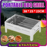 Portable BBQ Grill Outdoor Folding Barbecue Camping Hiking Charcoal Grill BBQ Grill Arang Batu Simpl