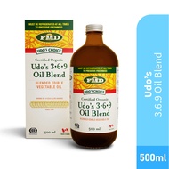 Udo's  3.6.9 Organic Vegetable Oil Blend 500ml Embraceliving Living