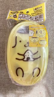 Sanrio Pompompurin 布甸狗食物盒 3個set