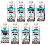 [USA]_Muscle Milk Chocolate Light Ready-to-Drink Shake, 11oz 8 Pack